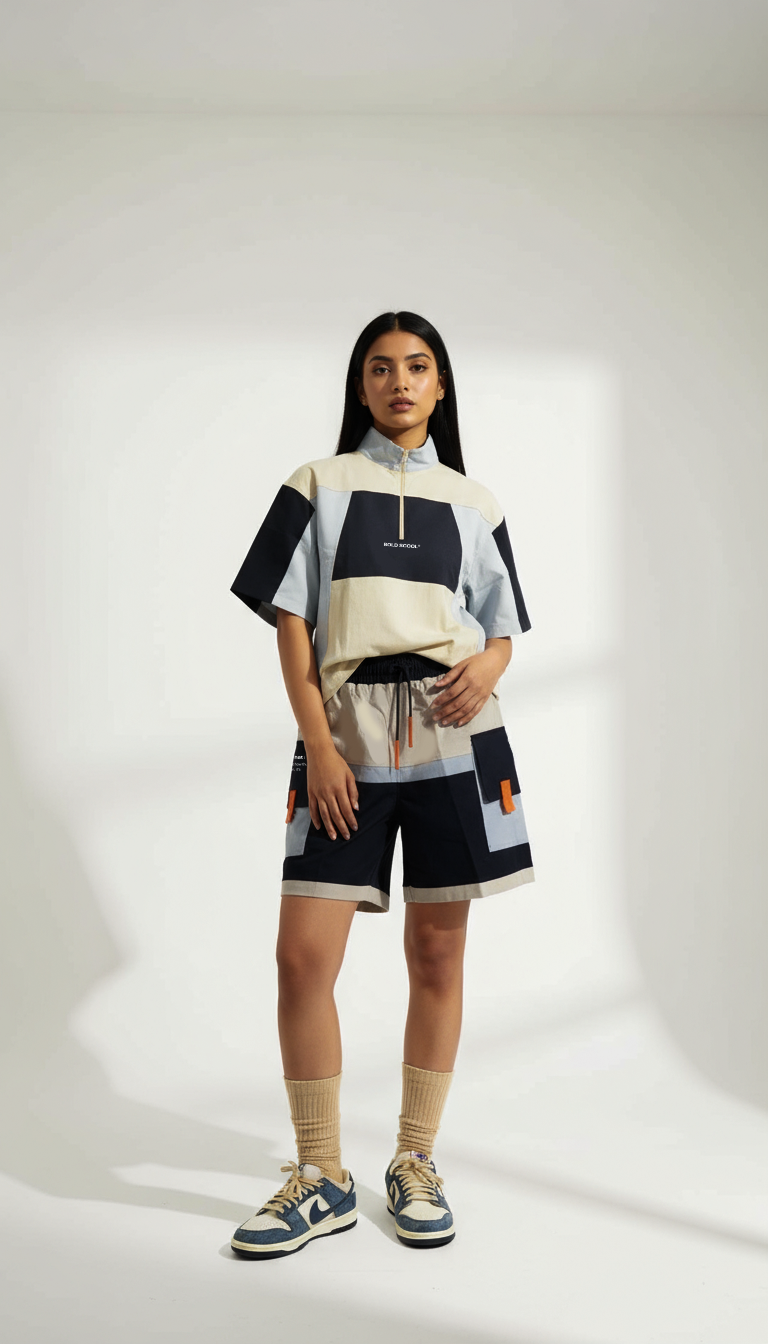 Cohesion Co-Ord Set: Tshirt + Shorts