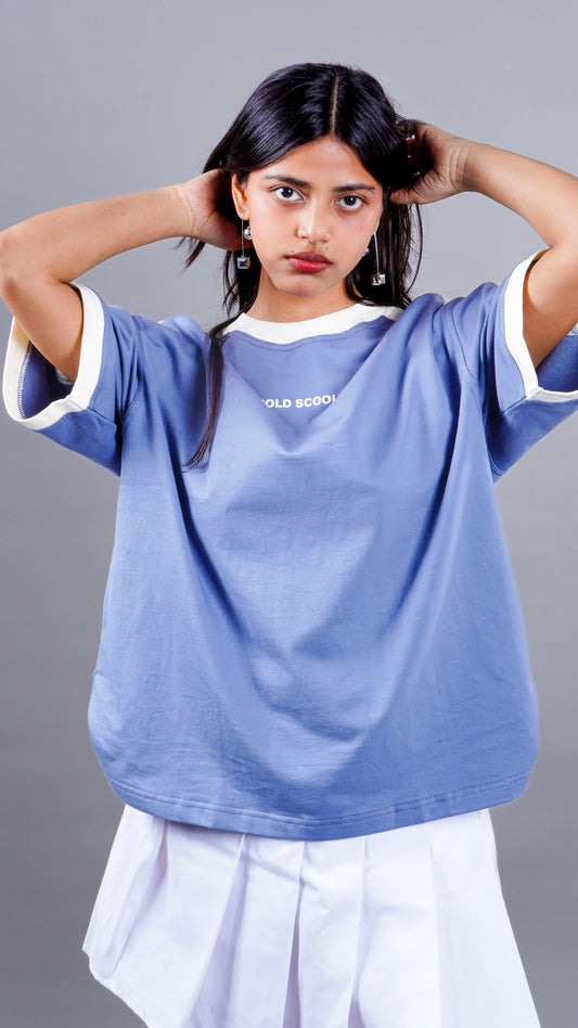 Dream Blues Block Tee : Women