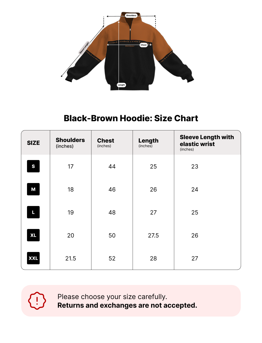 Size chart for Aurelian Nomad Quarter-Zip Sweatshirt | Women
